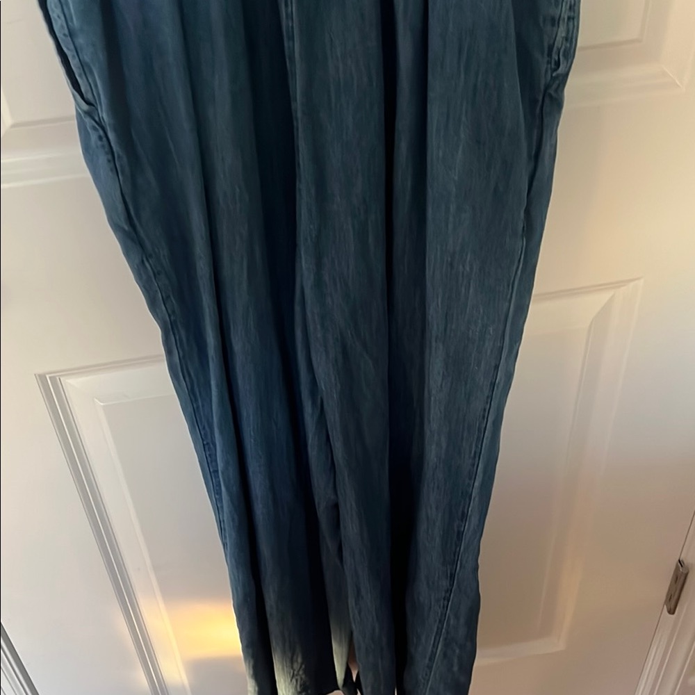 Blue Denim Sleeveless jumpsuit size large - Picture 6 of 6